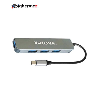 هاب 4پورت تایپ سی USB3 ایکس نوا مدل X-950