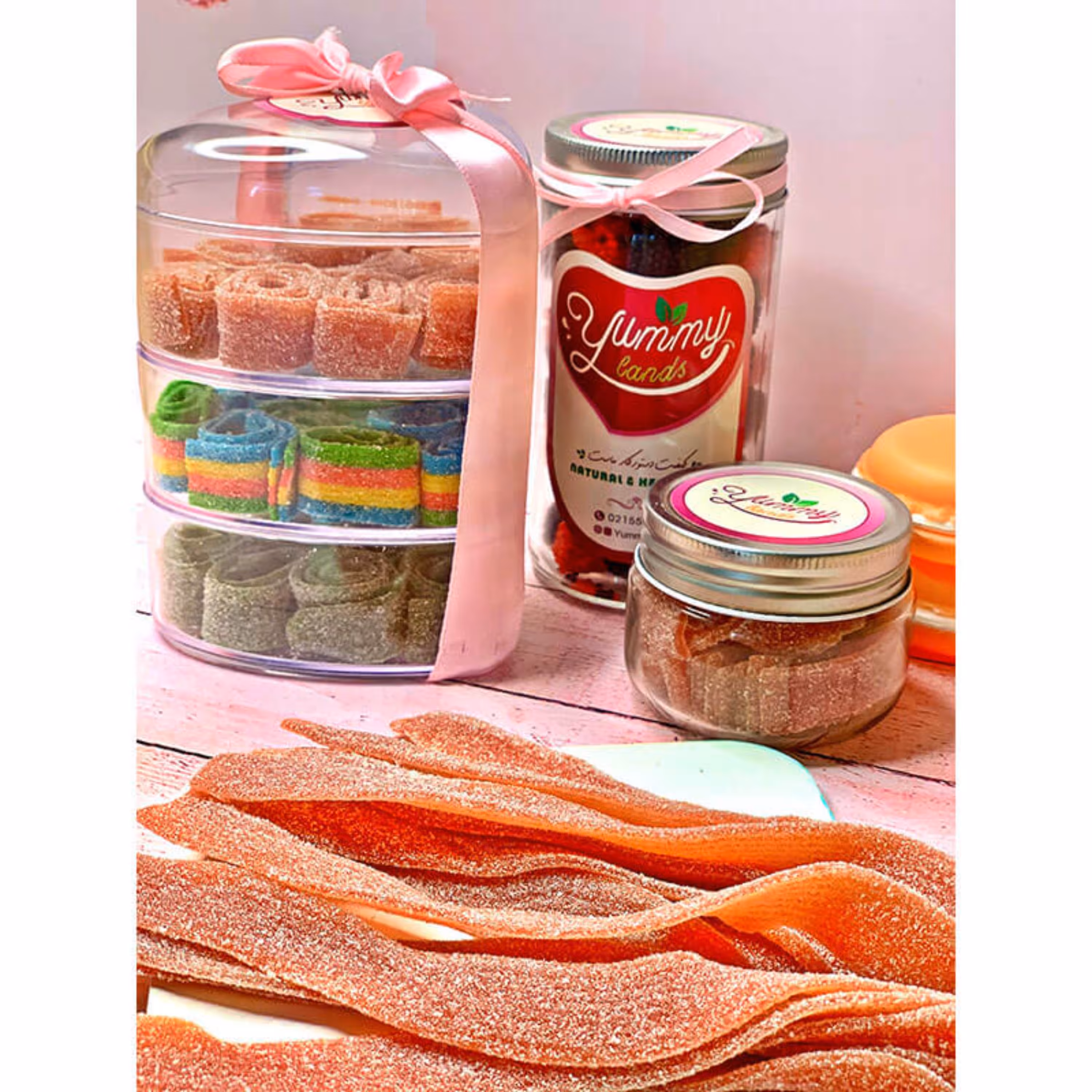 پاستیل ترش با طعم توت فرنگی (BEBETO)