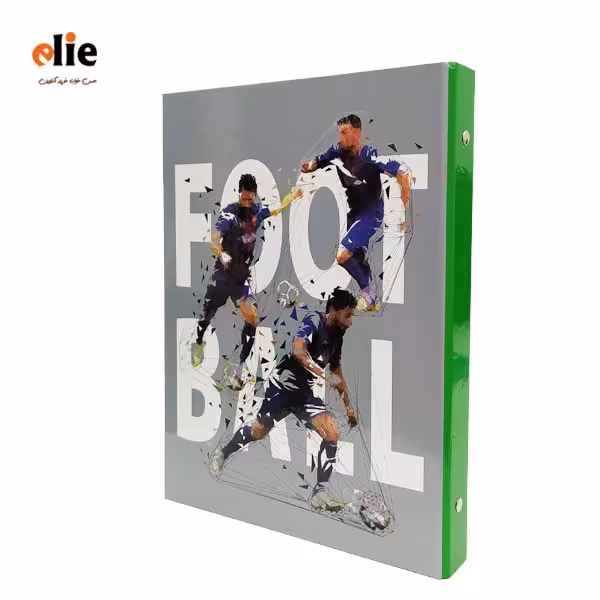 دفتر کلاسوری 100 برگ پاپکو جلد سخت طرح 88