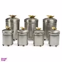 ست جا ادویه 7 پارچه سالینو (Salino) مدل پروانه نیکل کد N-4021