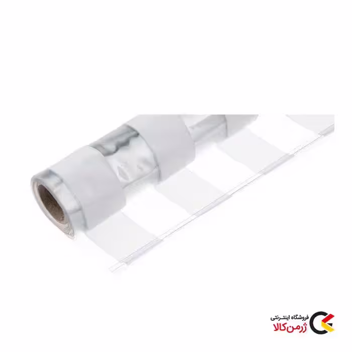 پرده کرکره ای حمام 53.240 سانتی‌متری مدل blind طرح راه راه سفید