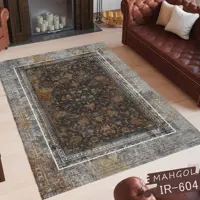 فرشینه مخمل یک نیم متری کد604 استوپ دار روحا(ماهگل)