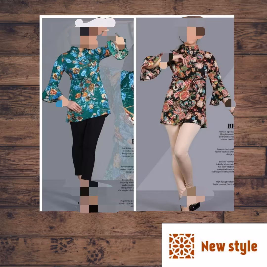 نخی آستین شیپوری دوسایزاز 38 تا 44رنگبندی صورتی بنفش قرمز