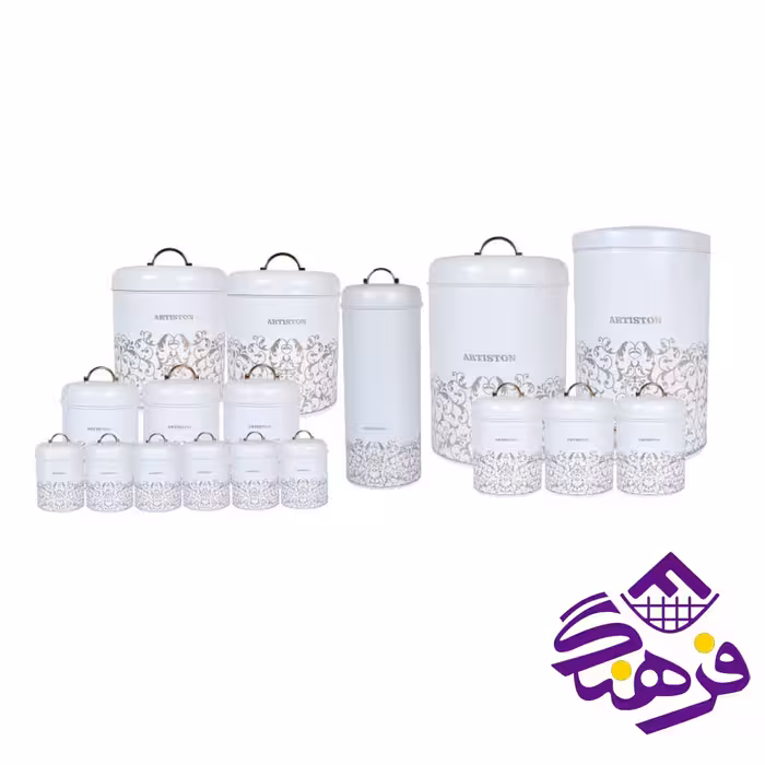 سرويس آشپزخانه 17 پارچه آرتيستون طرح ويکتوريا - سفید