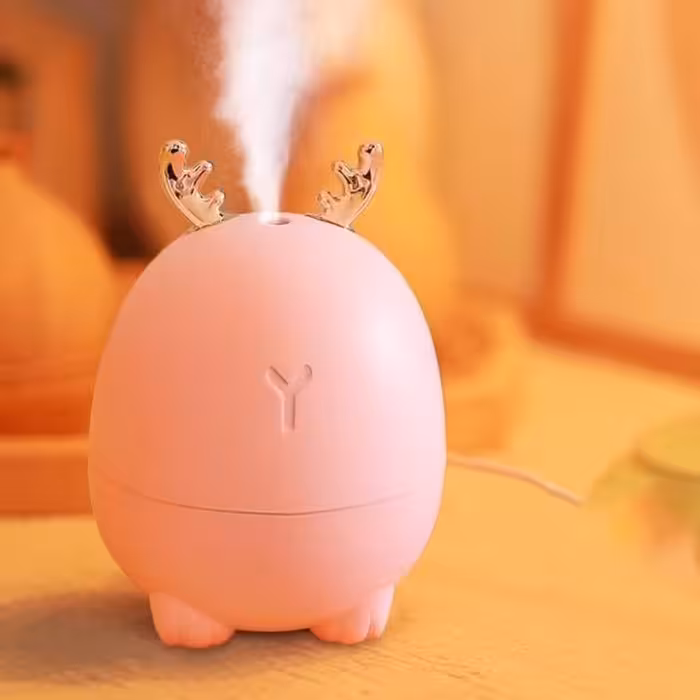 دستگاه بخور رومیزی کپل صورتی