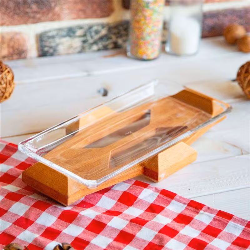 دیس  رولت خوری بدون پایه کریستال سری nud محصول ترکیه  