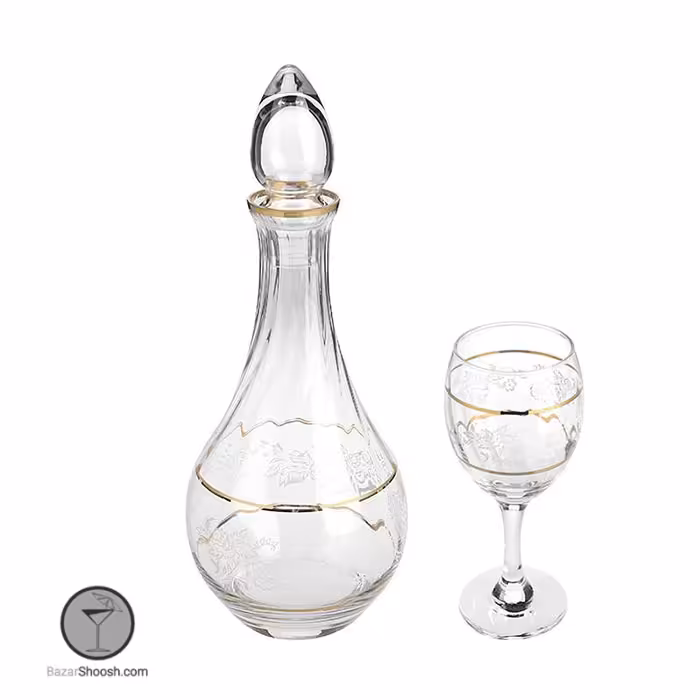 تنگ و گیلاس طلایی فابریک پاشاباغچه کد 97872