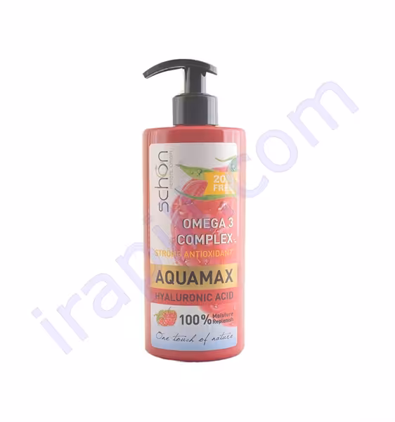 کرم آبرسان پمپی آکوامکس شون مدل امگا 3 کمپلکس 500 میلی لیتر