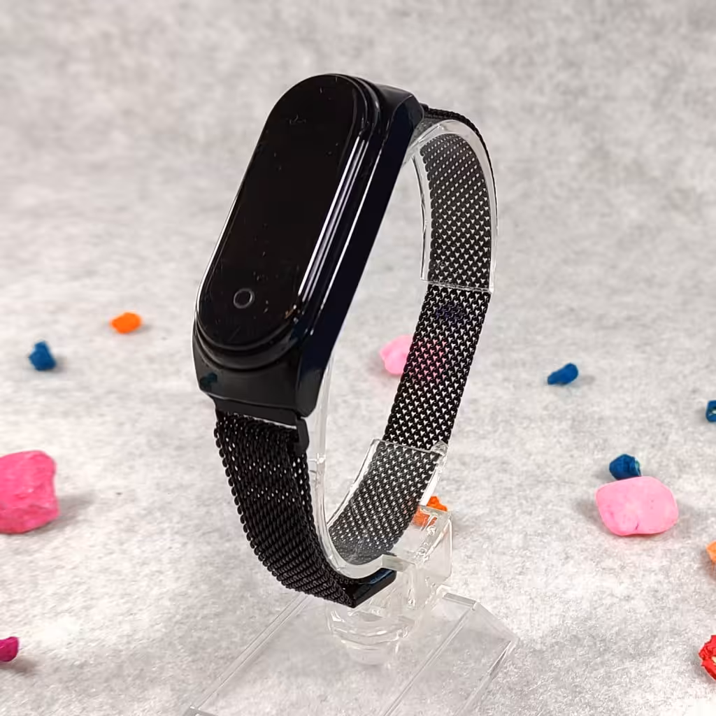 ساعت لمسی ال ای دی بندحصیری مگنتی مشکی