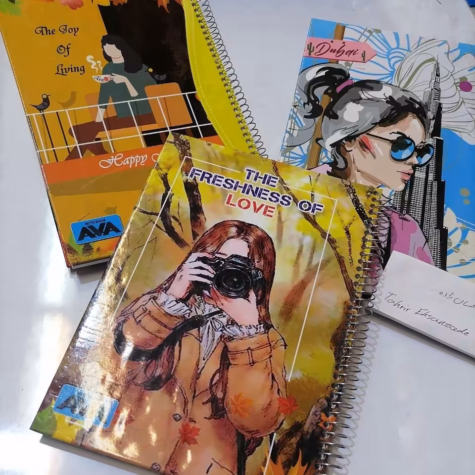 دفتر 100 برگ جلد کارتنی 