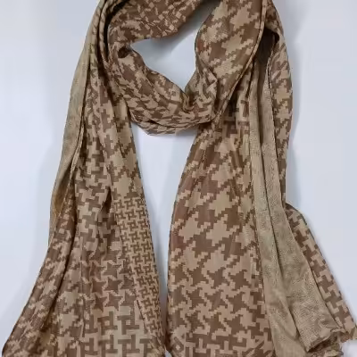 شال پاییزه مخمل طرح پیچازی وارداتی