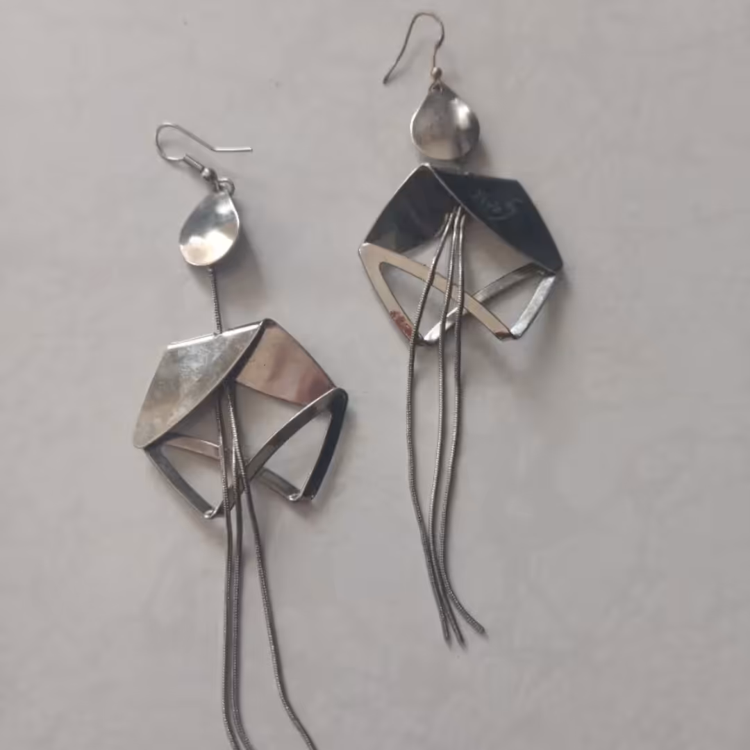 گوشواره استیل   رنگ ثابت 