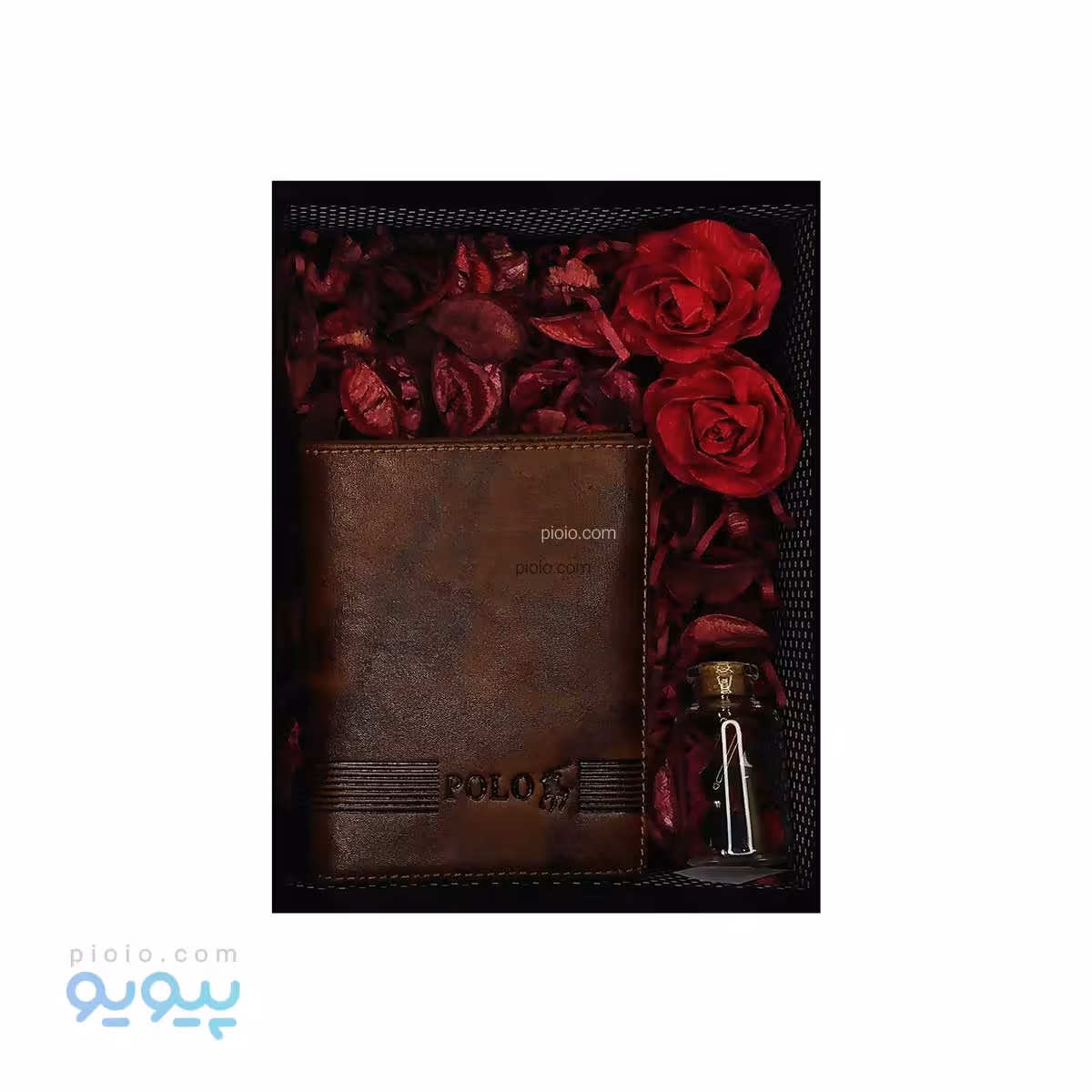 پک کادو ولنتاین کیف پول مردانه چرم گاوی