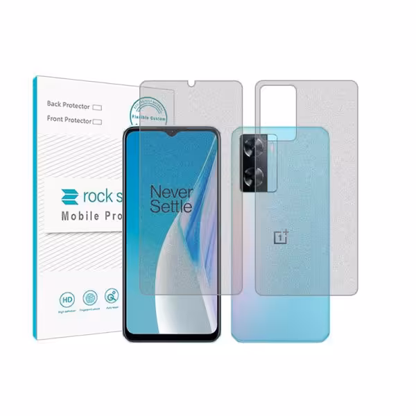 گلس صفحه نمایش و پشت گوشی وان پلاس Nord N20 SE مدل نانو هیدروژل گیمینگ برند راک اسپیس کدSS