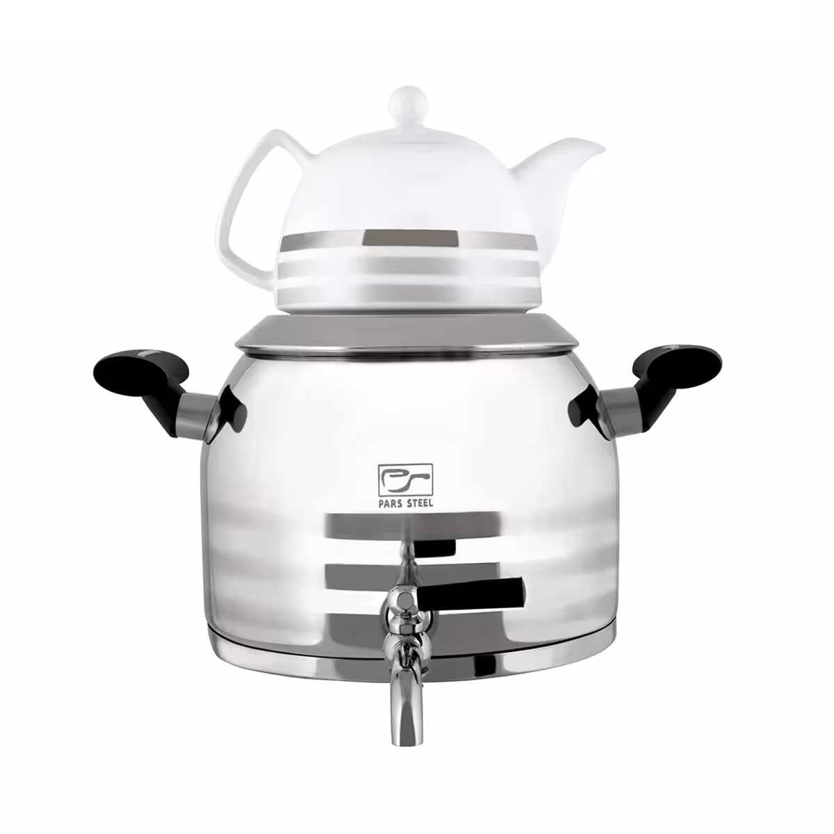 ست کتری قوری پارس استیل مدل درسا