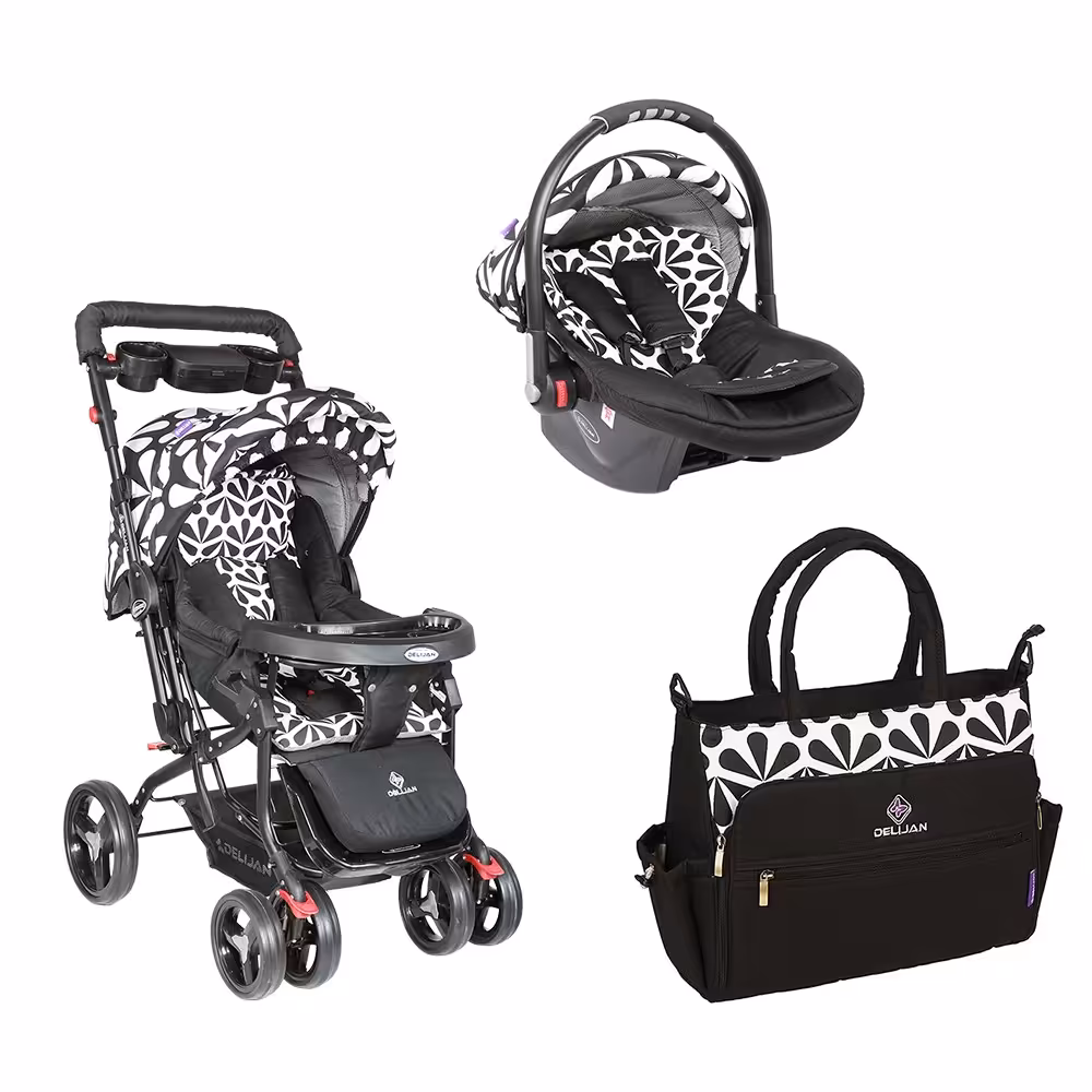 ست کالسکه 3 تیکه مدل لیلیوم دلیجان