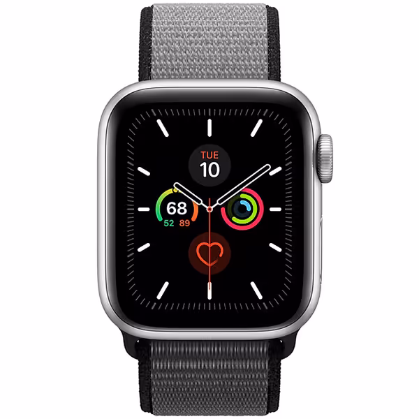 سری 5 اسپرت مردانه 44 میلیمتری Silver Aluminum Case with Anchor Gray Sport Loop - Hiapple.ir