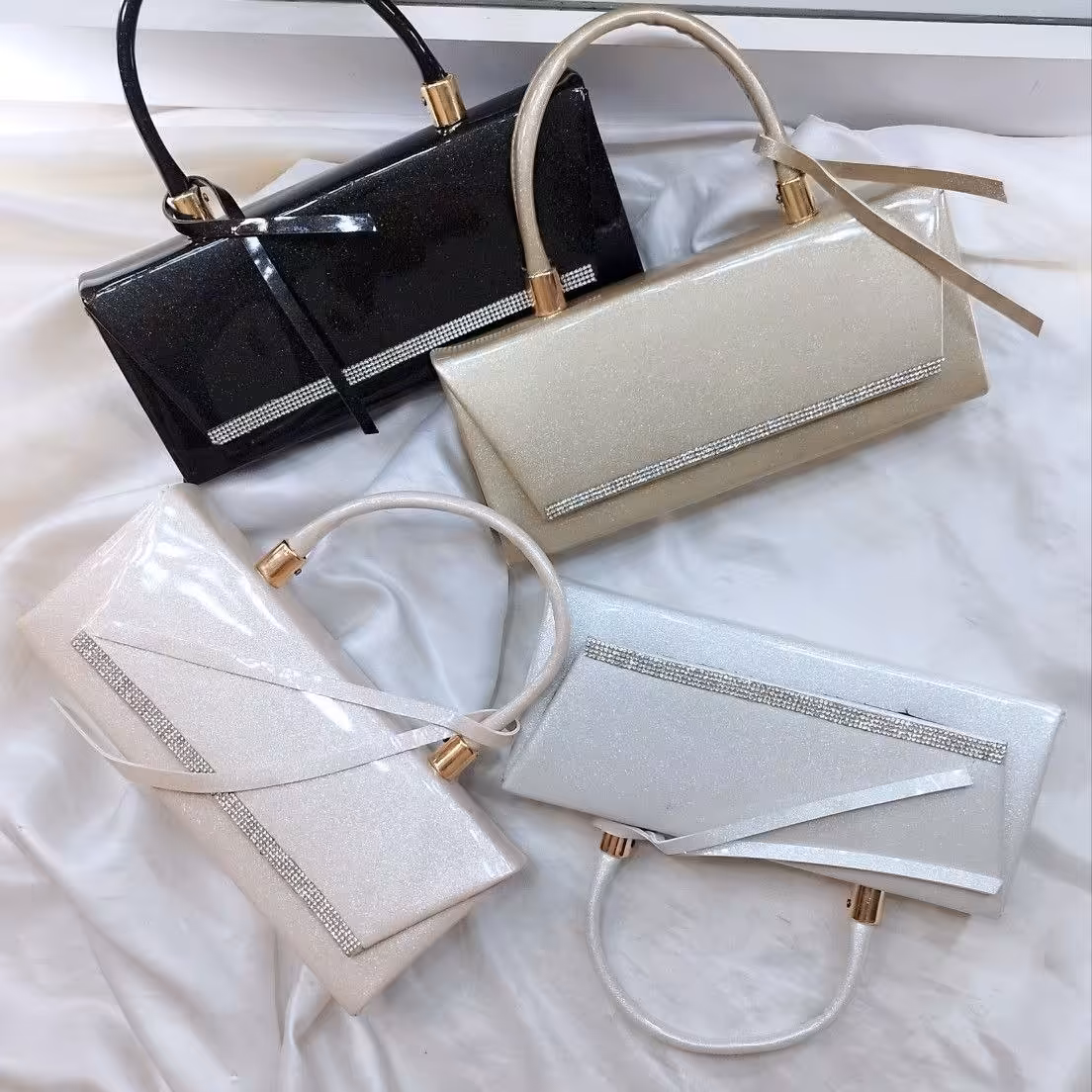 کیف مجلسی زنانه و دخترانه ورنی مستطیلی