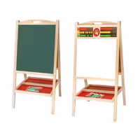 تخته نقاشی دو طرفه چوبی با لوازم مدل 408