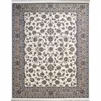 فرش ماشینی دستباف نما افرند 1250 شانه زمینه کرم کد 24300 (چهار متری)