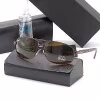 عینک آفتابی خلبانی پرسول Persol شیشه سنگ UV400 دسته فنری