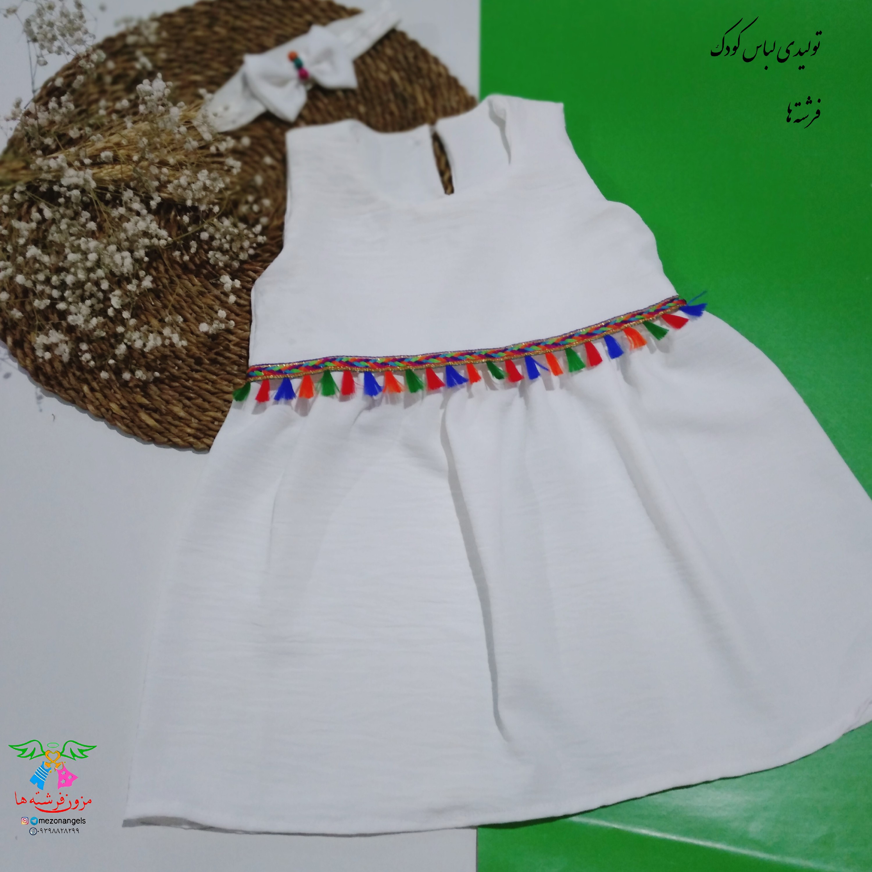 پیراهن تابستانی طرح سرخپوستی دخترانه(40تا55)