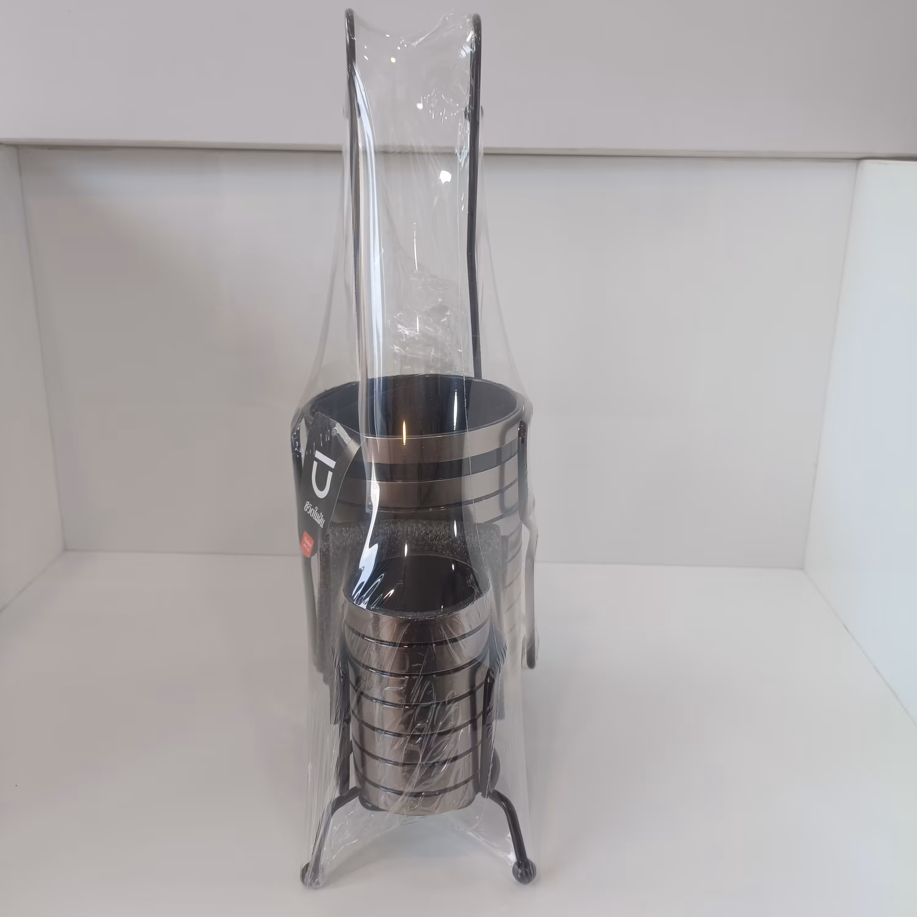 جا قاشقی دوقلو آویز طرح فلزی برند بازن مدل تایلندی 