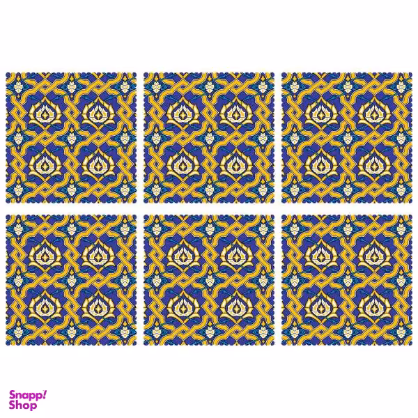 زیر بشقابی کد U1-42098 ست 6 عددی چند رنگ