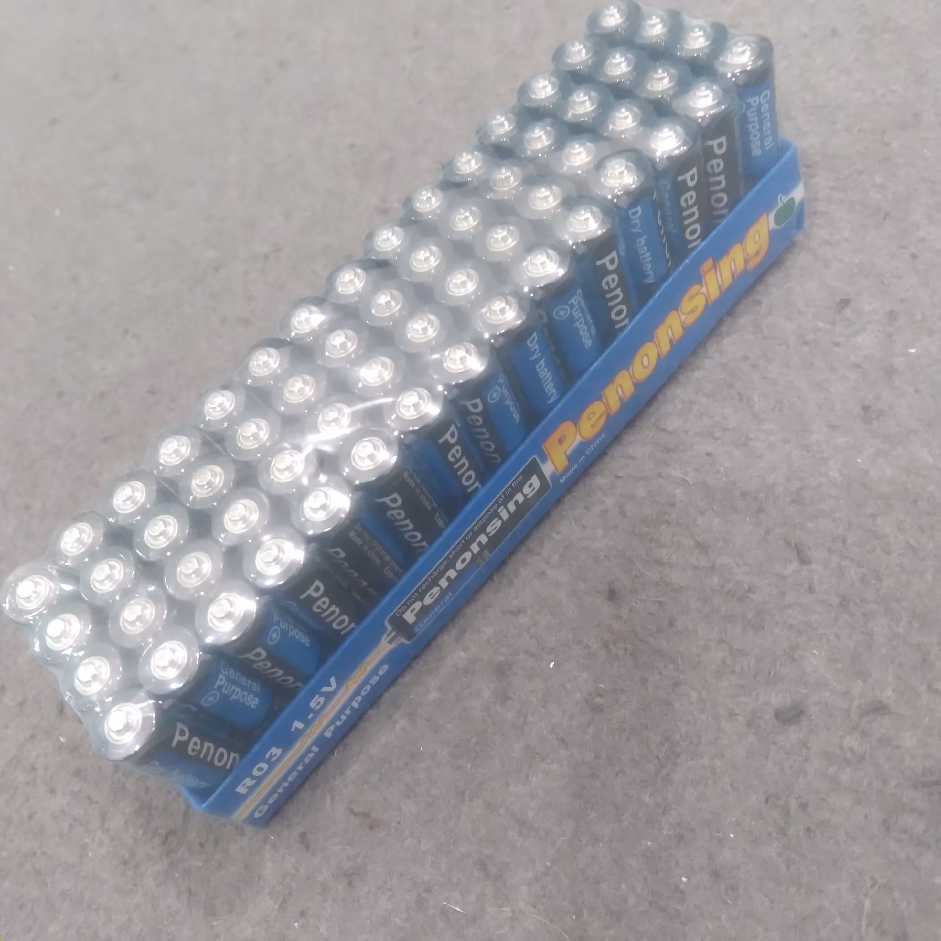 باتری نیم قلمی  بسته 60عددی 