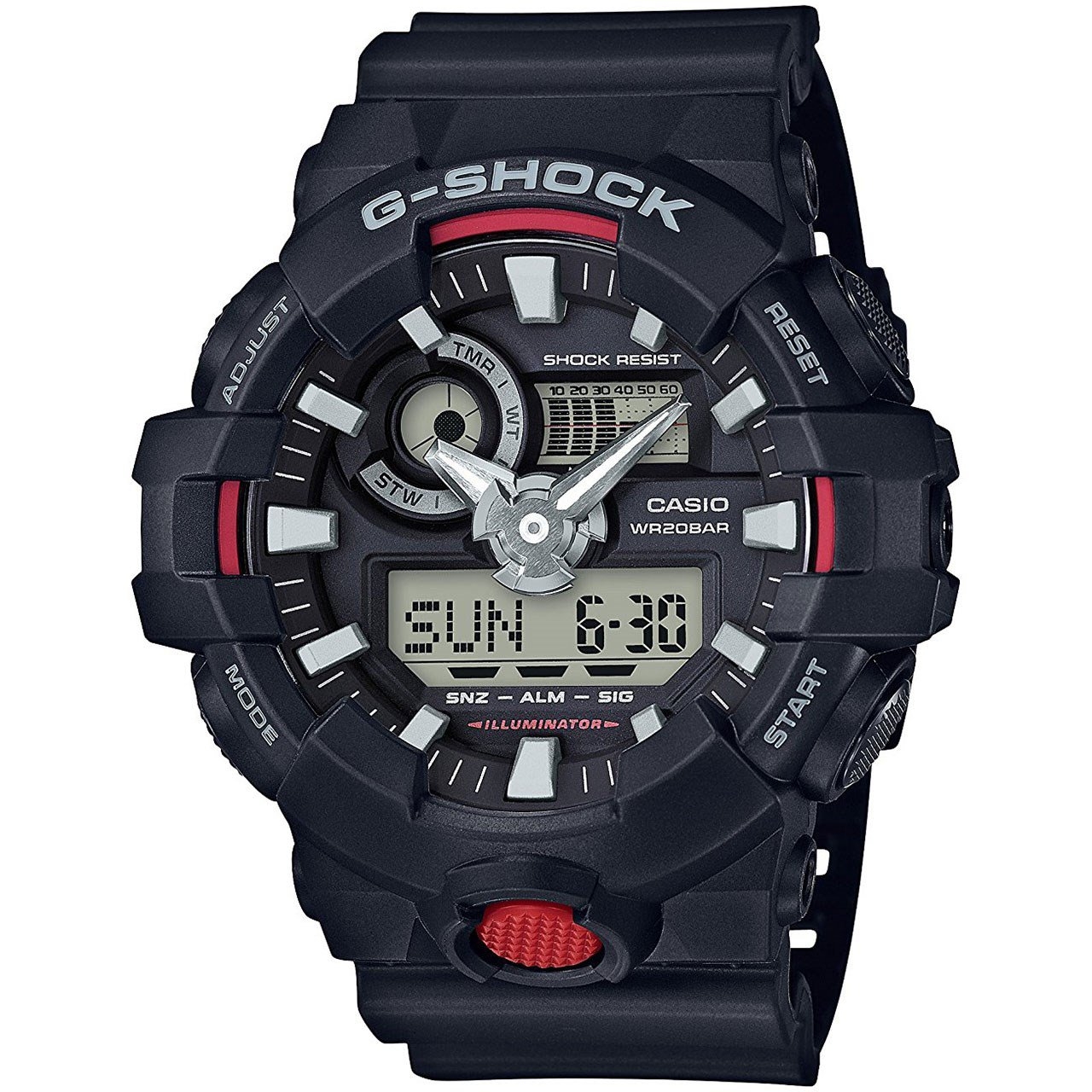 ساعت مچی عقربه ای مردانه کاسیو جی شاک مدل GA-700-1ADR
