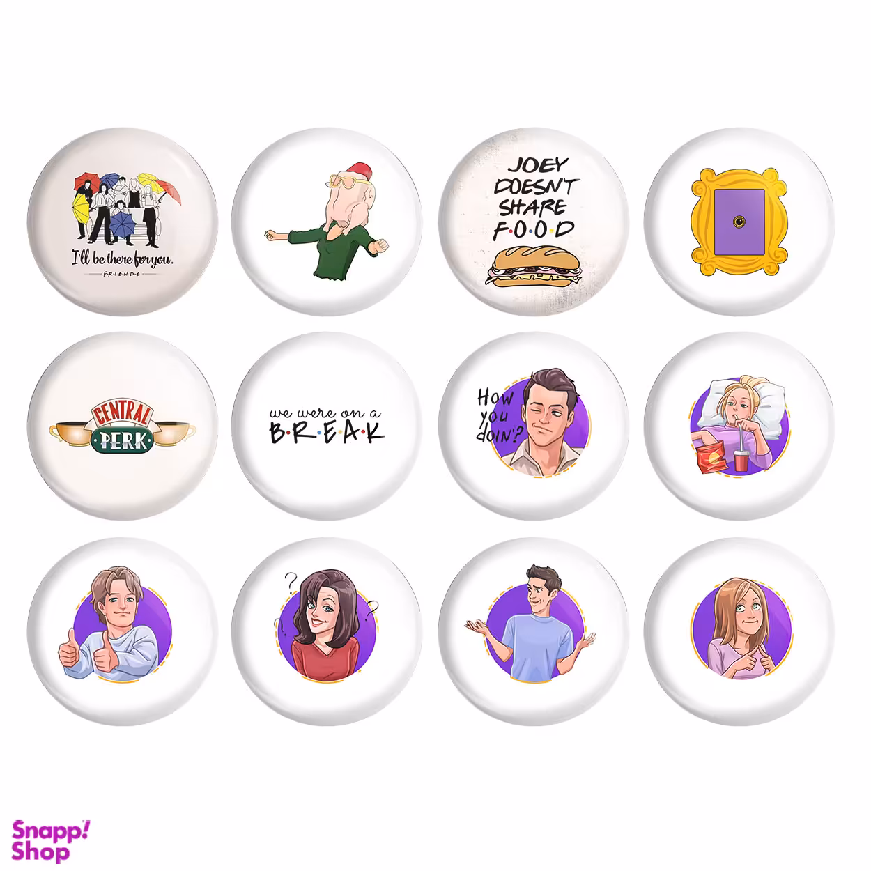 پیکسل ترمه طراحان ایده مدل سریال friends 1 کد 1648 مجموعه 12 عددی