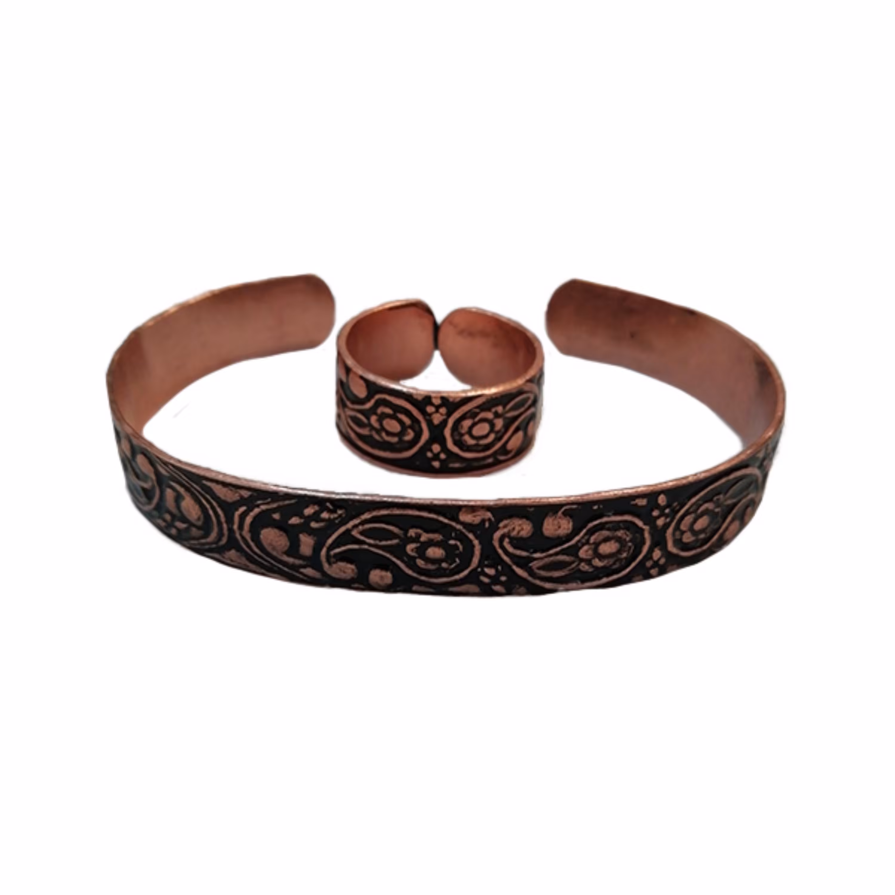 نیم ست دستبند و انگشتر ترنج و گل کد JW44-2