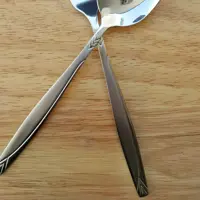 قاشق و چنگال استیل یونیک با طرح گل رز