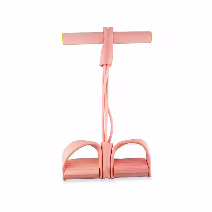 دستگاه بدنسازی تمرین شکم و درازنشست سیلیکونی کش‌دار BRS | صورتی