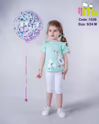 بلوز شلوارک اردک و کفشدوزک مهتا کد 1539