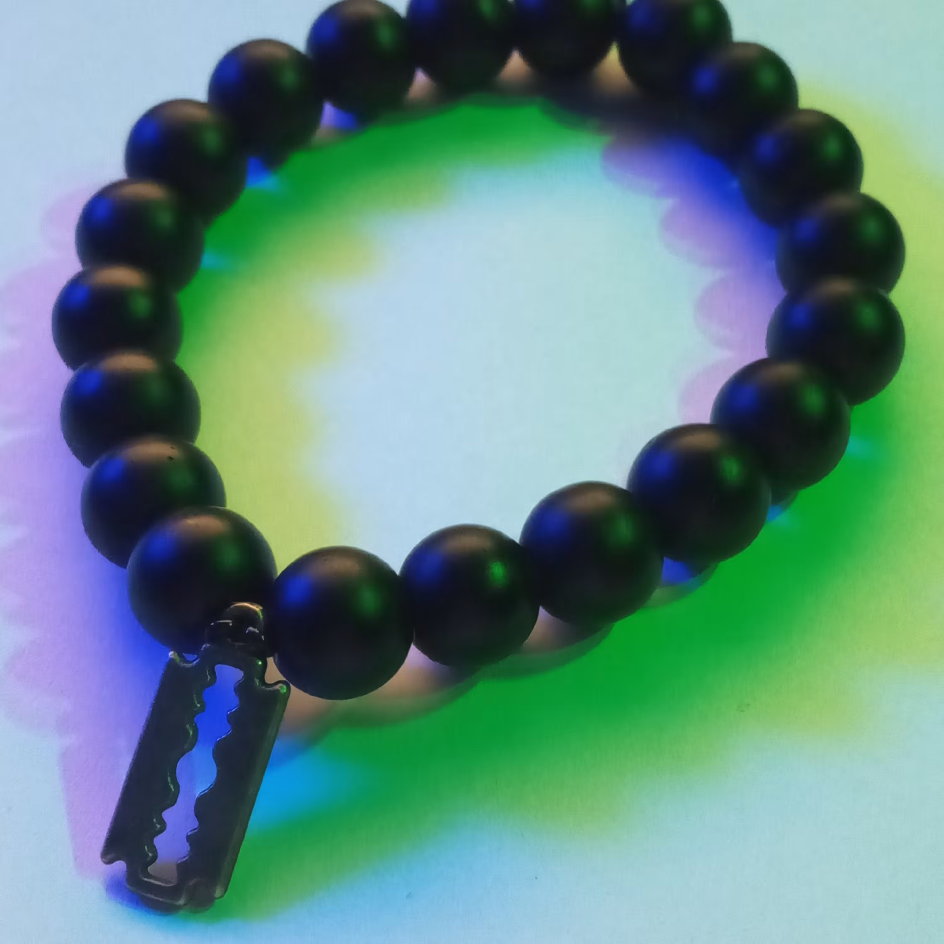 دستبند سنگ انیکس طرح تیغ