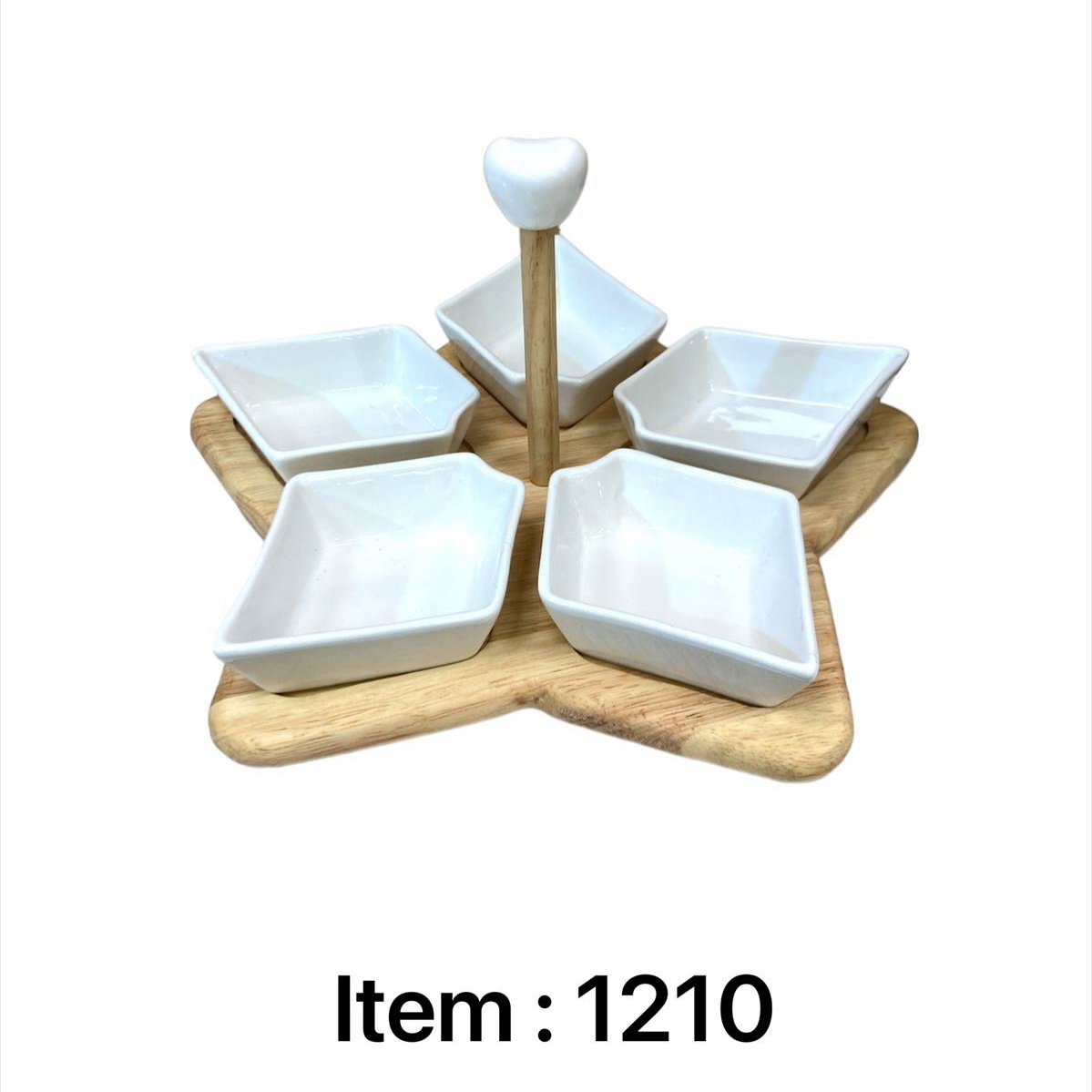 اردو خوری چوب رابروود و سرامیک 5 خانه ستاره کد 1210