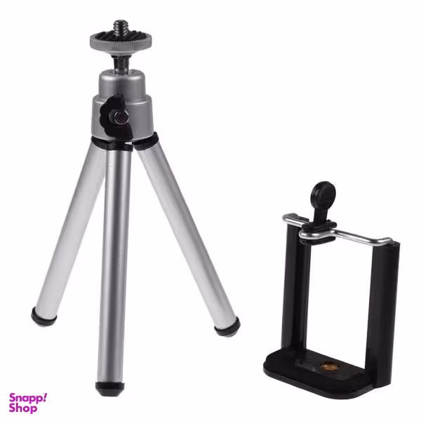 سه پایه نگاتیو مدل Mini همراه با نگهدارنده موبایل