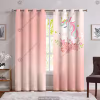 پرده پانچ دخترانه طرح یونیکورن PK-6374