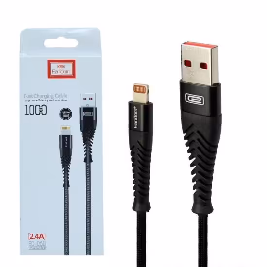 کابل آیفون (lightning) ارلدام (Earldom) طول 1 متر مدل EC-061i

