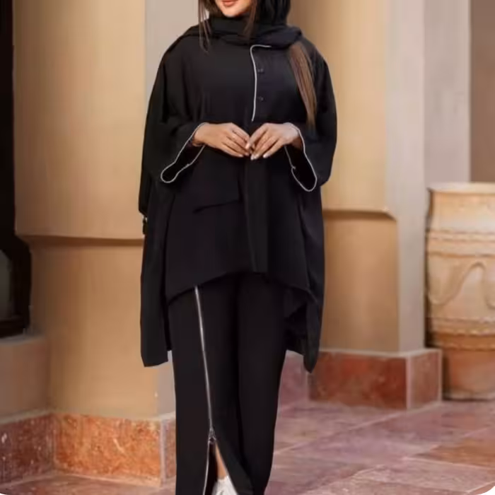 ست مانتو شلوار مغزی خور آندیا  مانتومحرمی 