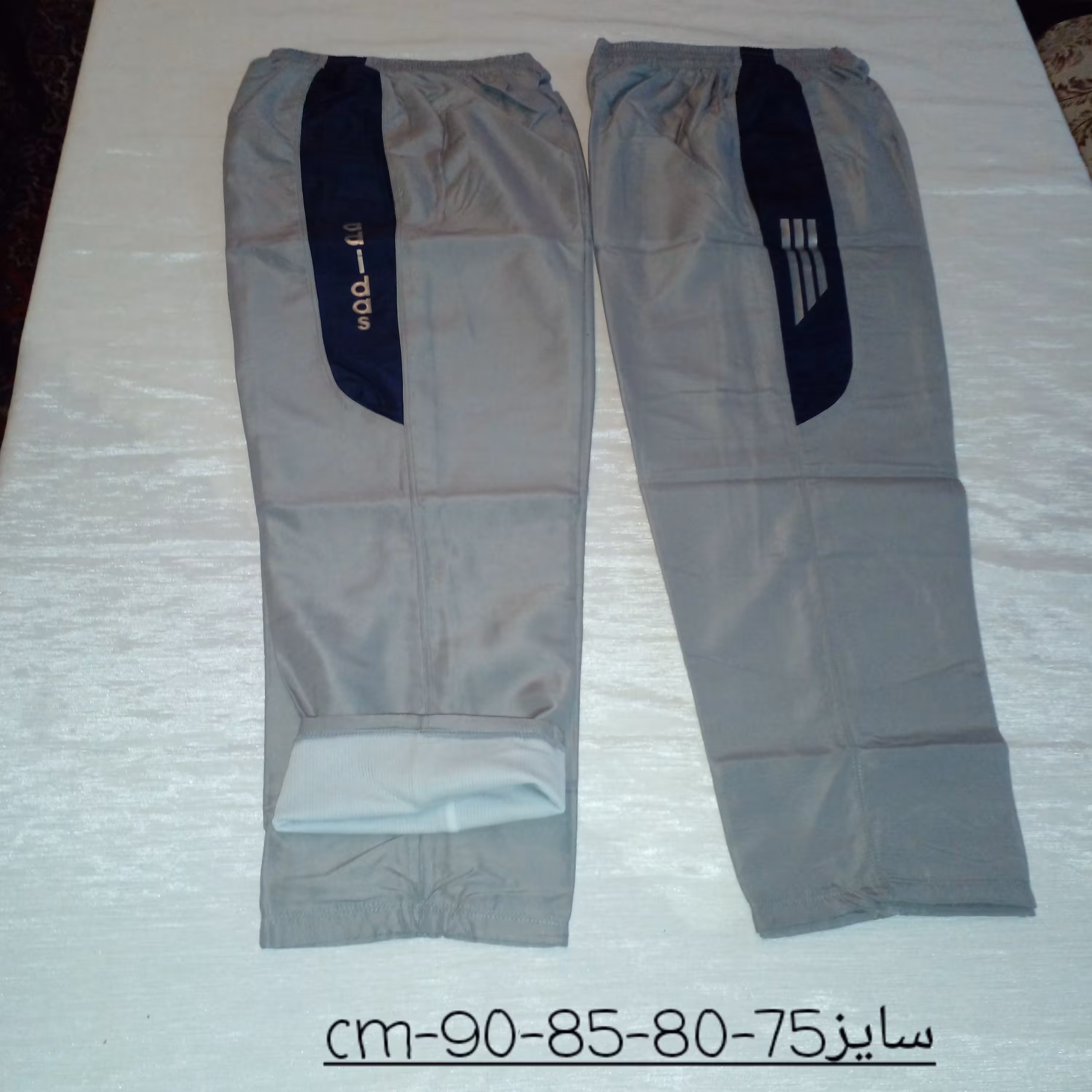 شلوارتک ورزشی پسرانه سایز 65 تا 90 پارچه تاسلون با آستر