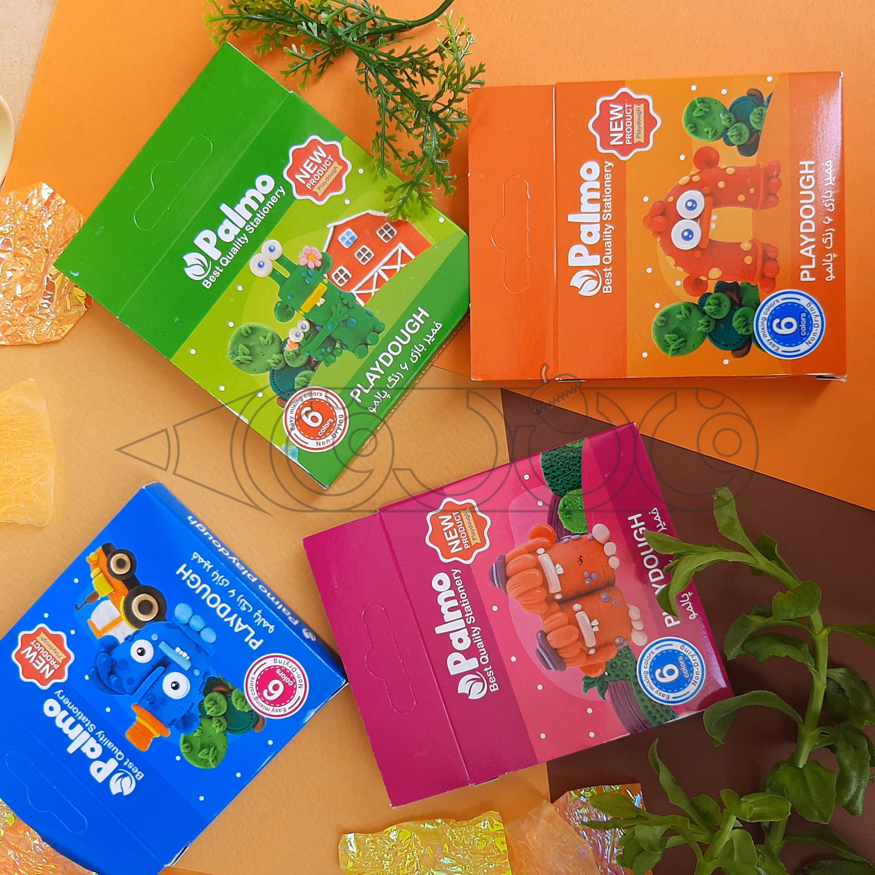 خمیربازی 6 رنگ پالمو