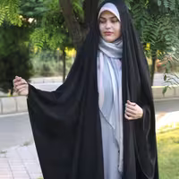 چادر مدل عربی (جده) جنس کرپ تایتانیک حریر الاسود سایز بندی از 150تا175