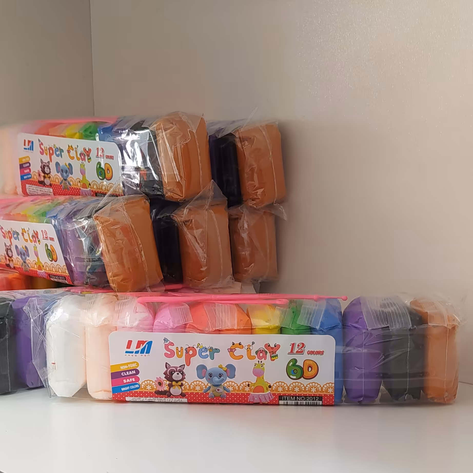 خمیر  مجسمه سازی هوازی 12رنگ