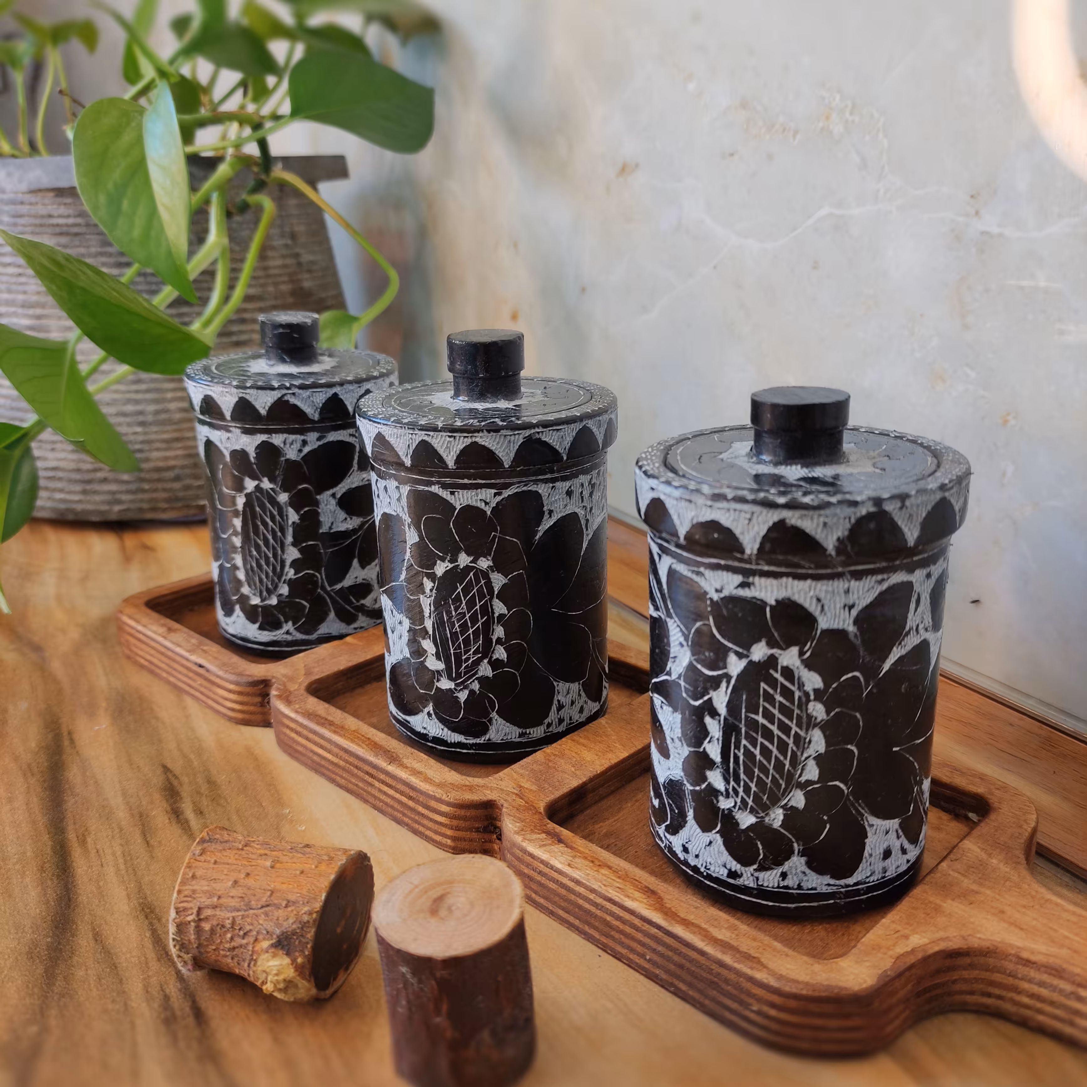 جاادویه سنگی ست 4تایی  با رنگ دلخواه