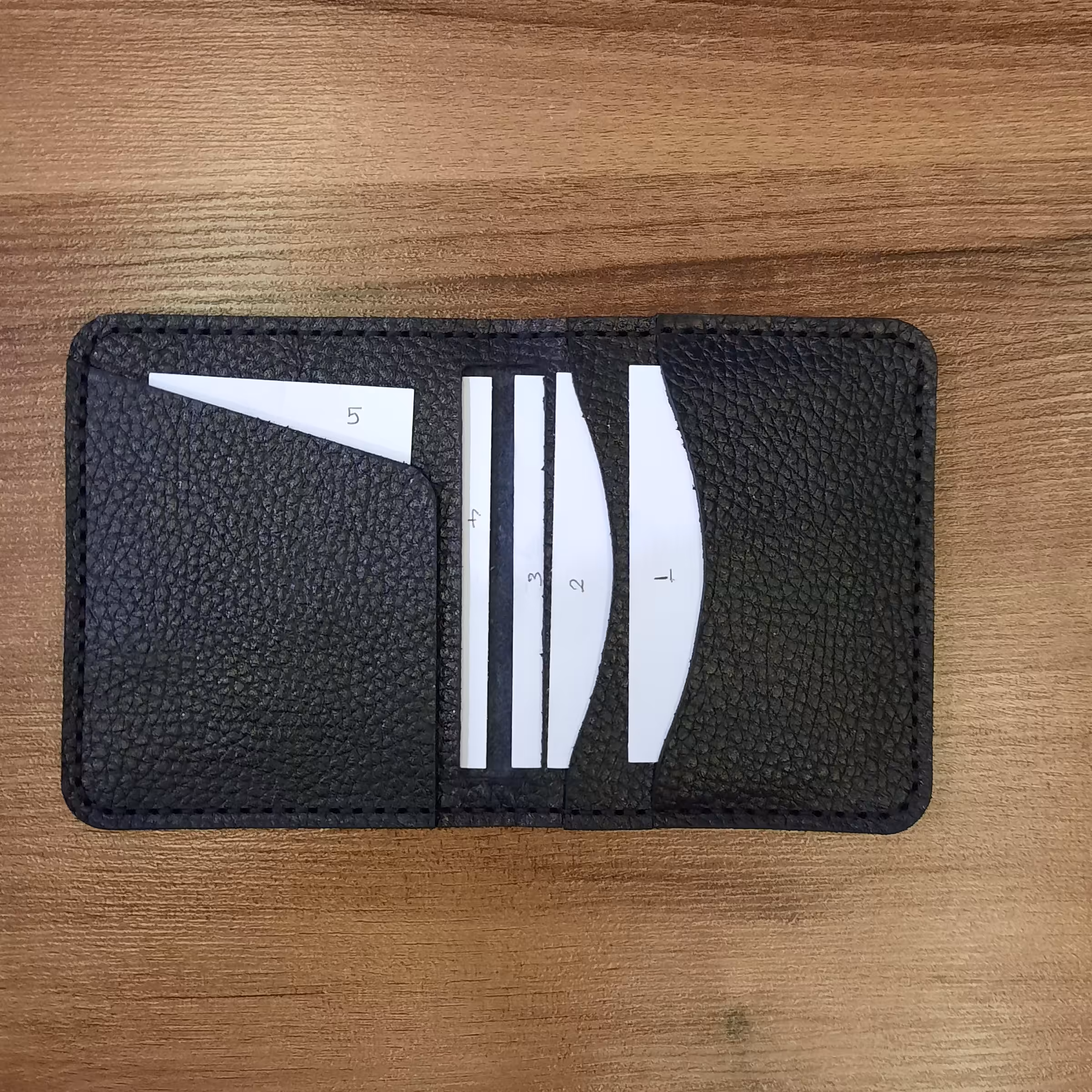 کیف  کوچک جا کارتی چرم طبیعی دستدوز 