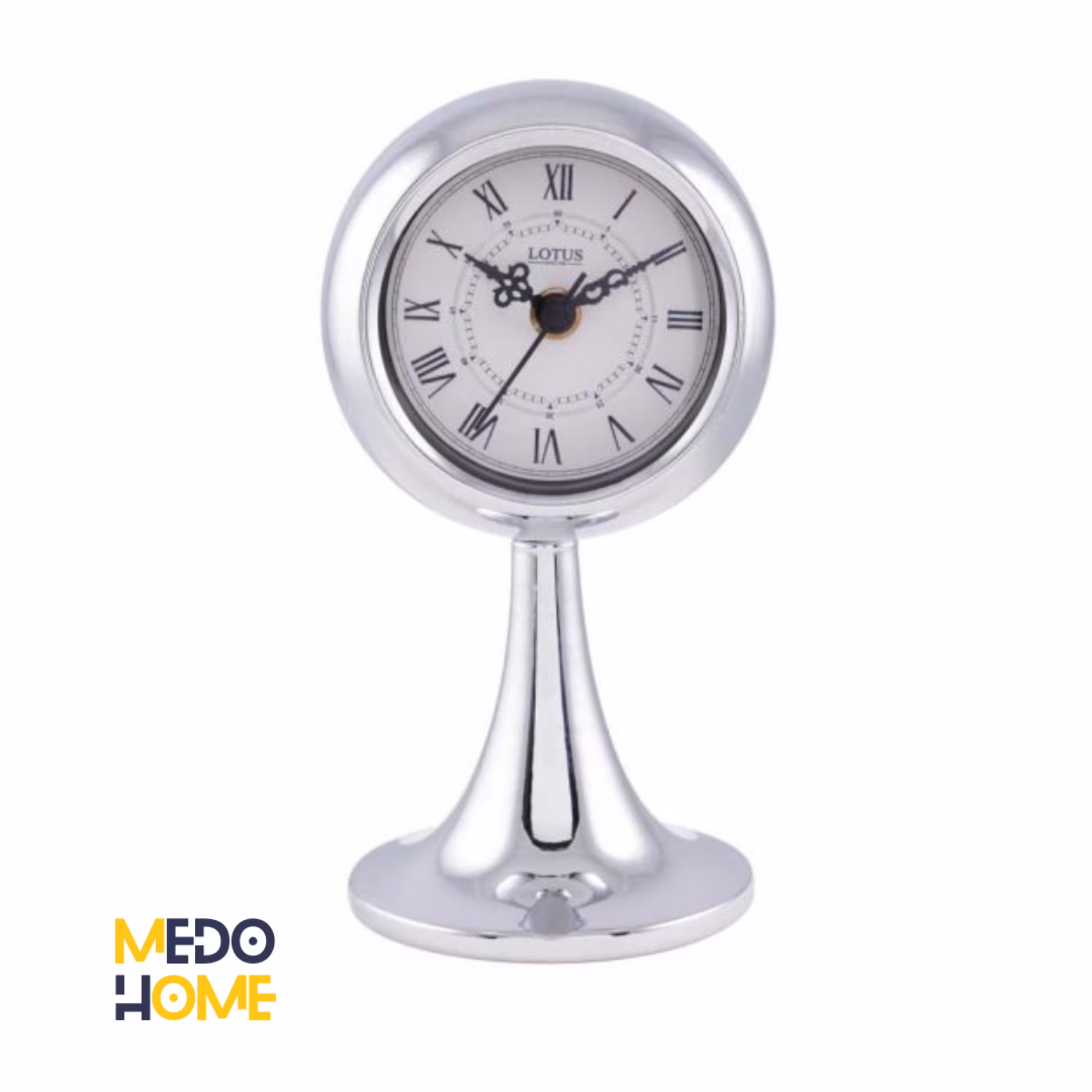 ساعت رومیزی فلزی مدل SAN GABRIEL کد TC-805 رنگ نقره ای