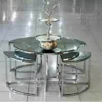 جلو مبلی و میز عسلی مدل پیتزایی