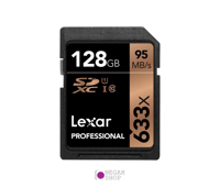کارت حافظه SD لکسار (Lexar) ظرفیت 128GB سرعت 95MB/s